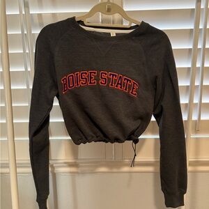 Oura Women's Charcoal Cropped Sweatshirt